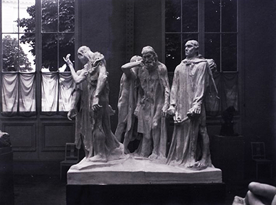 Photograph of Les Bourgeois de Calais (The Burghers of Calais) taken by Alphonse Eugene Druet